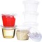 1,000 sets - 1oz - Disposable Plastic Souffle/Portion Cups with Lids Bulk Perfect for Shot Glasses, Condiments, Toppings, Dressings, Samplin